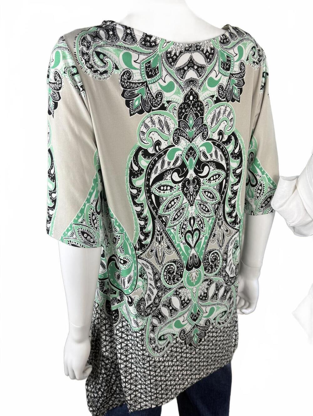 Style & Co. Paisley Print Tunic Top Women's Large - Picture 4 of 7
